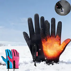 Outdoor Winter Gloves, Touchscreen andWindproof Full-Finger Gloves for Sports, Travel,and Daily Activities
