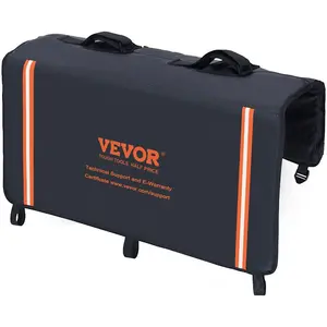 VEVOR Tailgate Bike Pad, 33 Truck Tailgate Pad Carry 2 Mountain Bikes, Tailgate Protection Pad with Reflective Strips and Tool Pocket, Universal Tailgate Pad for Small-Size Pickup Trucks