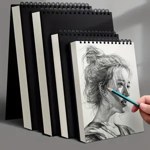 Sketch Book, Top Spiral Bound Sketch Pad, Durable Drawing Pad, 1 Pack 50-Sheets, Acid Free Art Sketchbook Artistic Drawing Painting Writing Paper For Adults Beginners Artists