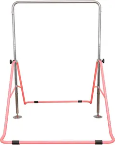 Gymnastics Bar for Kids Height Adjustable Horizontal Kip Bar Folding Gymnastics Junior Training Bar