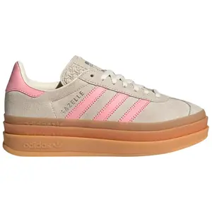 adidas Gazelle Bold Beige Semi Pink Spark JQ7409 Youth Fashion Shoes New