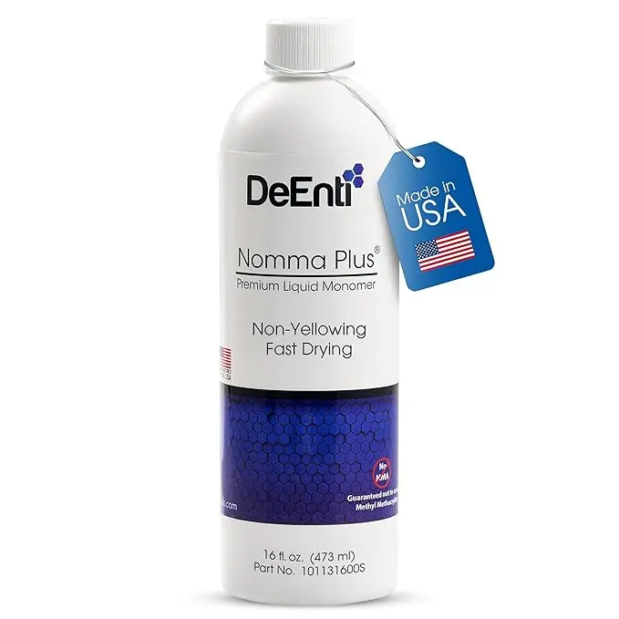 DeEnti Nomma Plus Professional Acrylic Gel Liquid Monomer Bottle - Strong Hold Nail Care Cosmetic for Salon Manicure, False Nail Acrylic Powders & Liquids Art Decoration Accessory