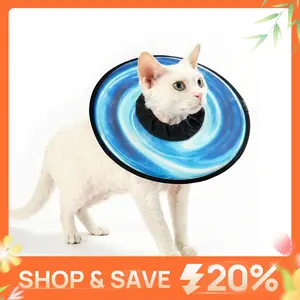 【SpringGlowUp】HICC PET Pet collar, Soft Cat Cone Collar, Waterproof and Easy to Clean, Stop Licking Wound, Safe Elizabethan Collar for Cats, All-Season Style