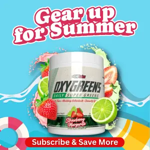 Summer Gear Up x OxyGreens Daily Super Greens | 30 Serves | Gut Cleanse & Digestion Support | Organic Fibre & Spirulina | Vegan-Friendly