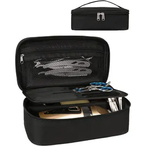 Barber Tool Bag, Hair Clipper Bag Hair   Storage Bag Shaving Kits Haircut Accessories Organizer Bag  for Women (Black)