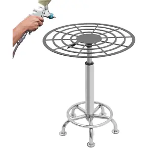 360° Rotating Spray Paint Rack, 23.6-31.5in Height Adjustable Stable Paint Rack for Door and Car Body, Lifting Spray Painting Table