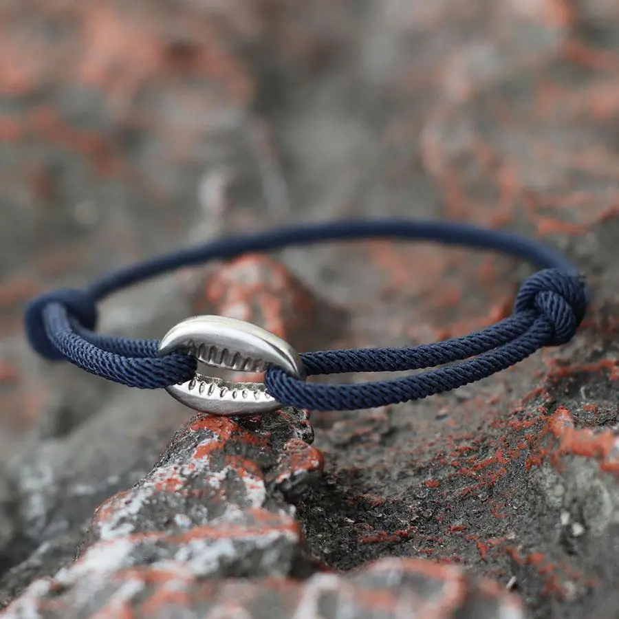 FASHION4U - Handwoven Rope Macrame Bracelet Men Adjustable Nickel Black S Braclet Summer Beach Surfer Braslet Pulseira Corda Masculina