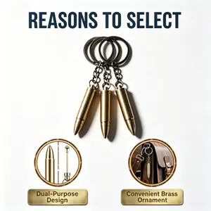 Compact Keychain with Built-in Ear Pick, Desk Ornament & Backpack Accessory