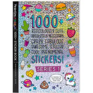 Fashion Angels 1000+ Ridiculously Cute Stickers for Kids - Fun Craft Stickers for Scrapbooks, Planners, Gifts and Rewards, 40-Page Sticker Book for Kids Ages 6+ and Up
