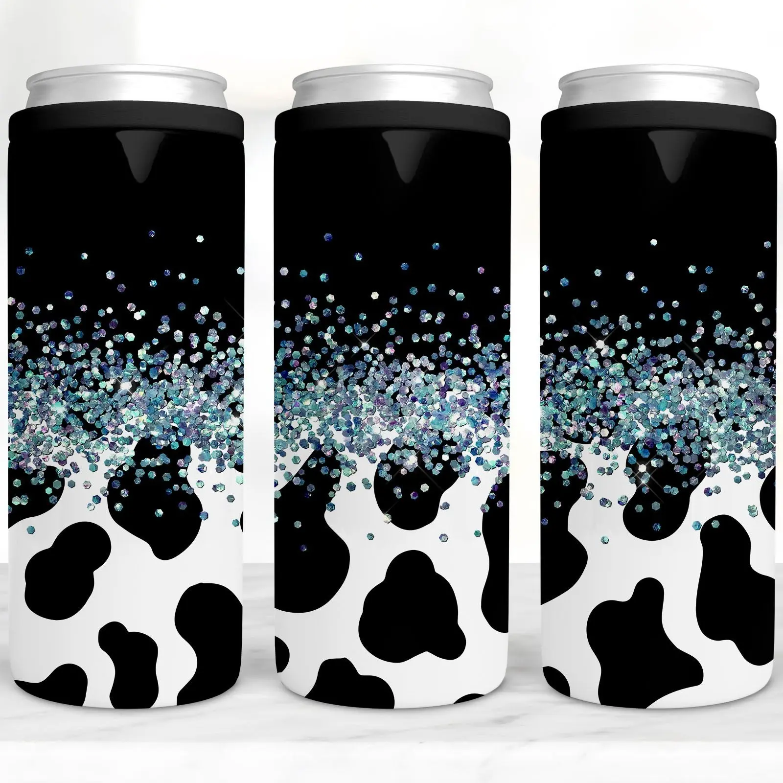 Cow Print 4 in 1 Can Cooler