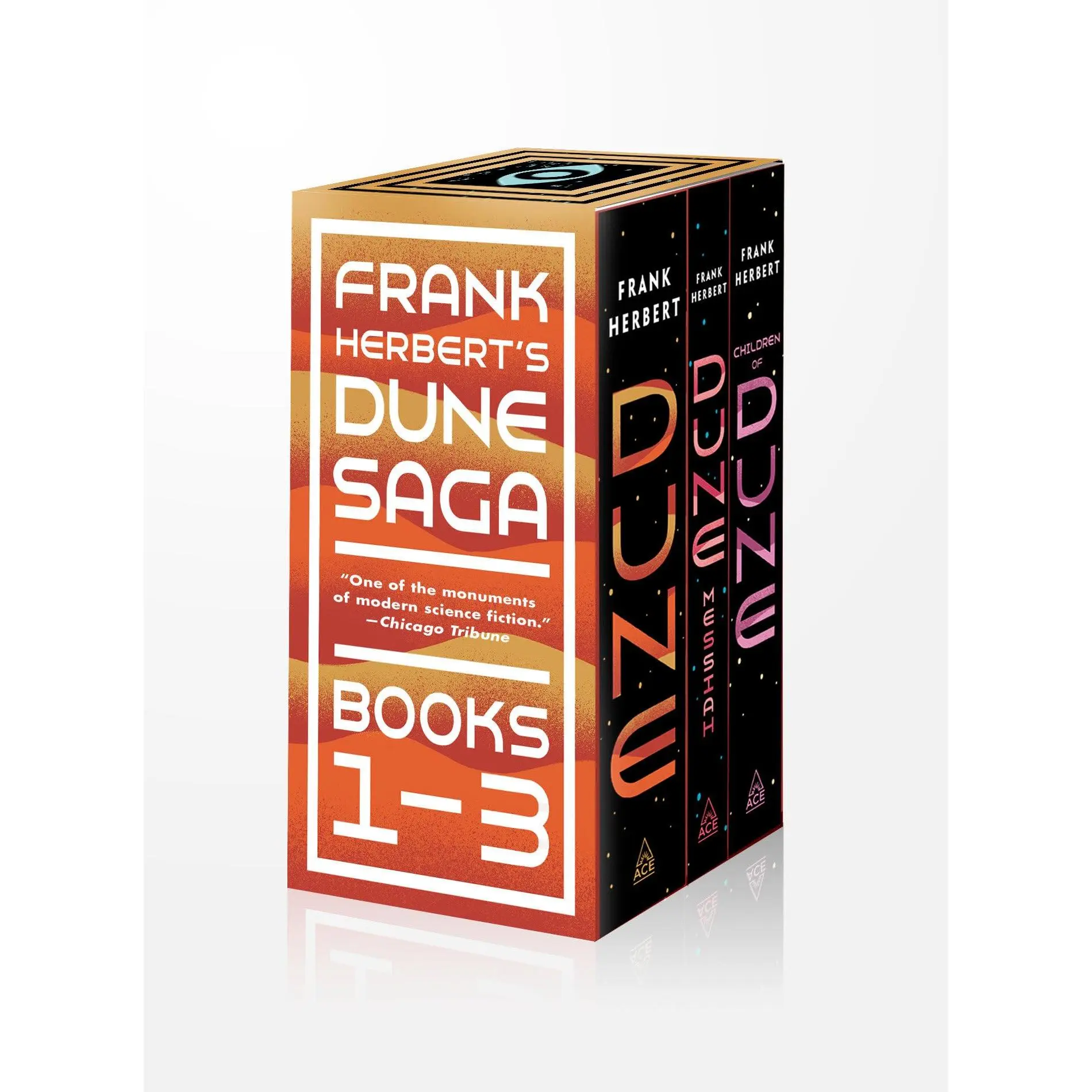 Frank Herbert's Dune Saga 3-Book Boxed Set: Dune, Dune Messiah, and Children of Dune -- Frank Herbert - Mass Market Paperbound