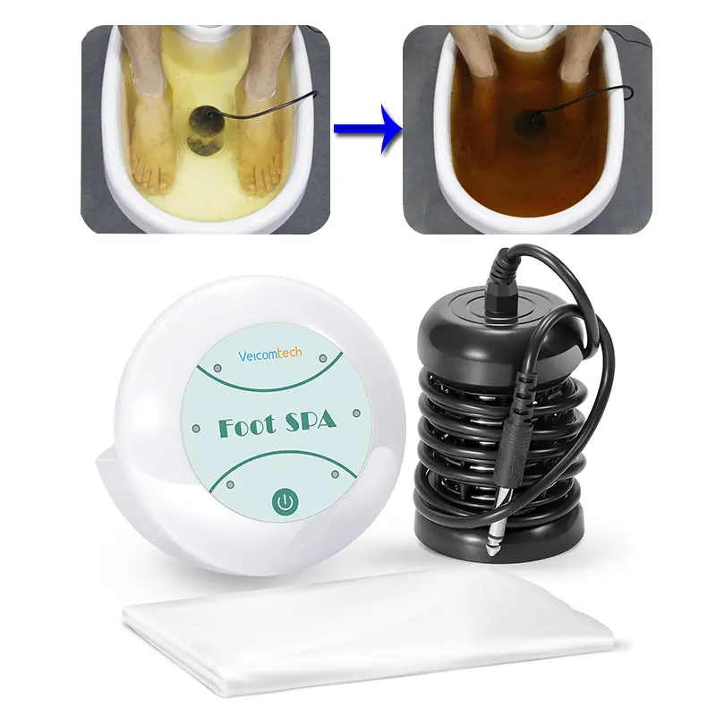 Portable Ionic Detox Foot Bath Spa Machine Ion Cleanse Without Basin Tub