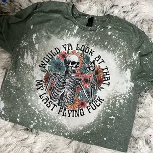 Would You Look At That My Last Flying F Bleached Shirt - Women's Petty Sublimation T-Shirt - Streetwear Style, Casual Fit, Cotton-Polyester Blend, Sleeves, Bleached or Unbleached Option