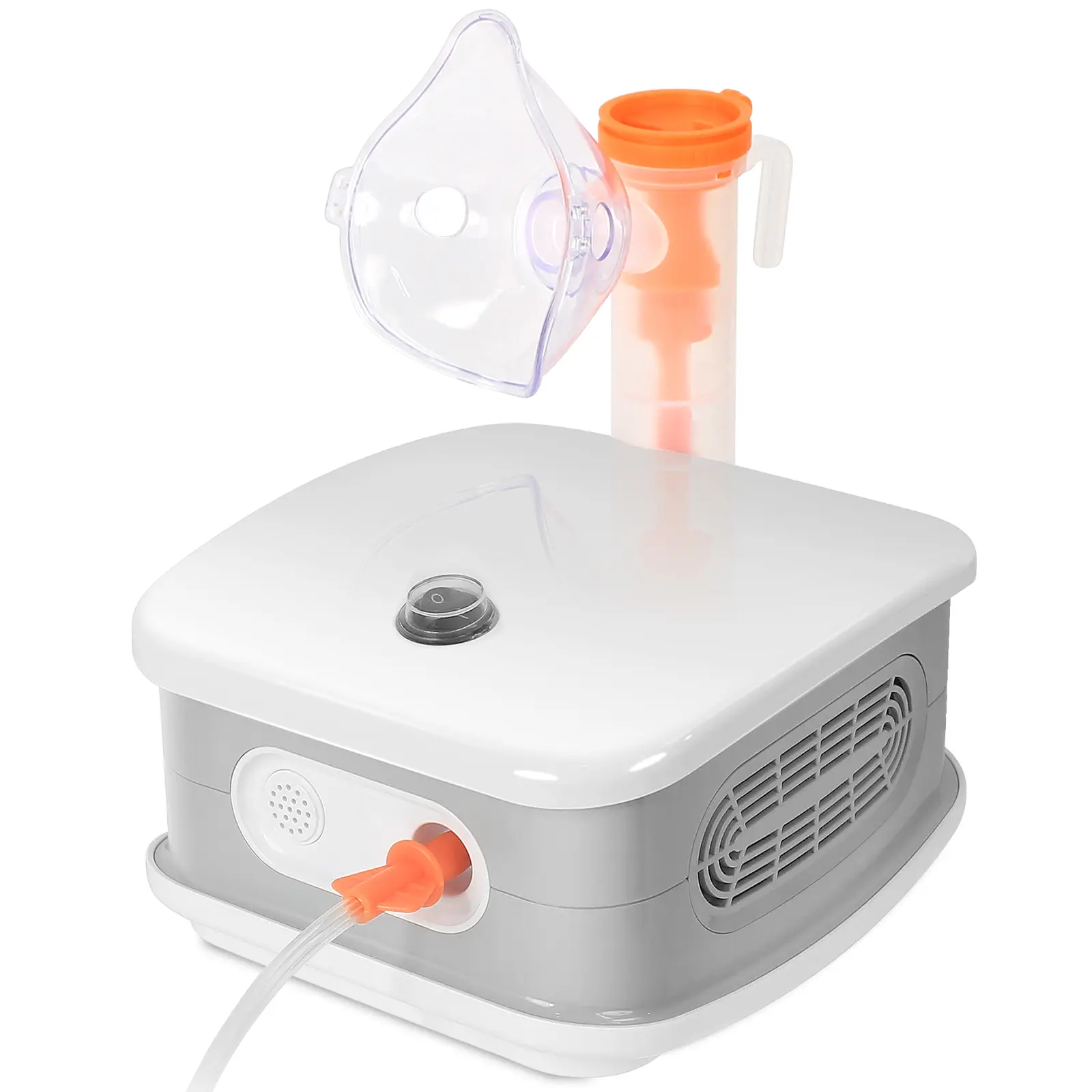 Compressor Nebulizer Machine for Home Use, 1-Button Start, Low Noise, Adjustable Mist Kit with Adult & Child Masks