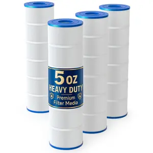 Upgraded 5oz C4030 Pool Filter Cartridges, Compatible with Hayward SwimClear C4000/C4020/C4025/C4030, Replaces OEM CX880XRE, Pleatco PA106, 4-Pack, 424 Sq.Ft Total, Premium Media