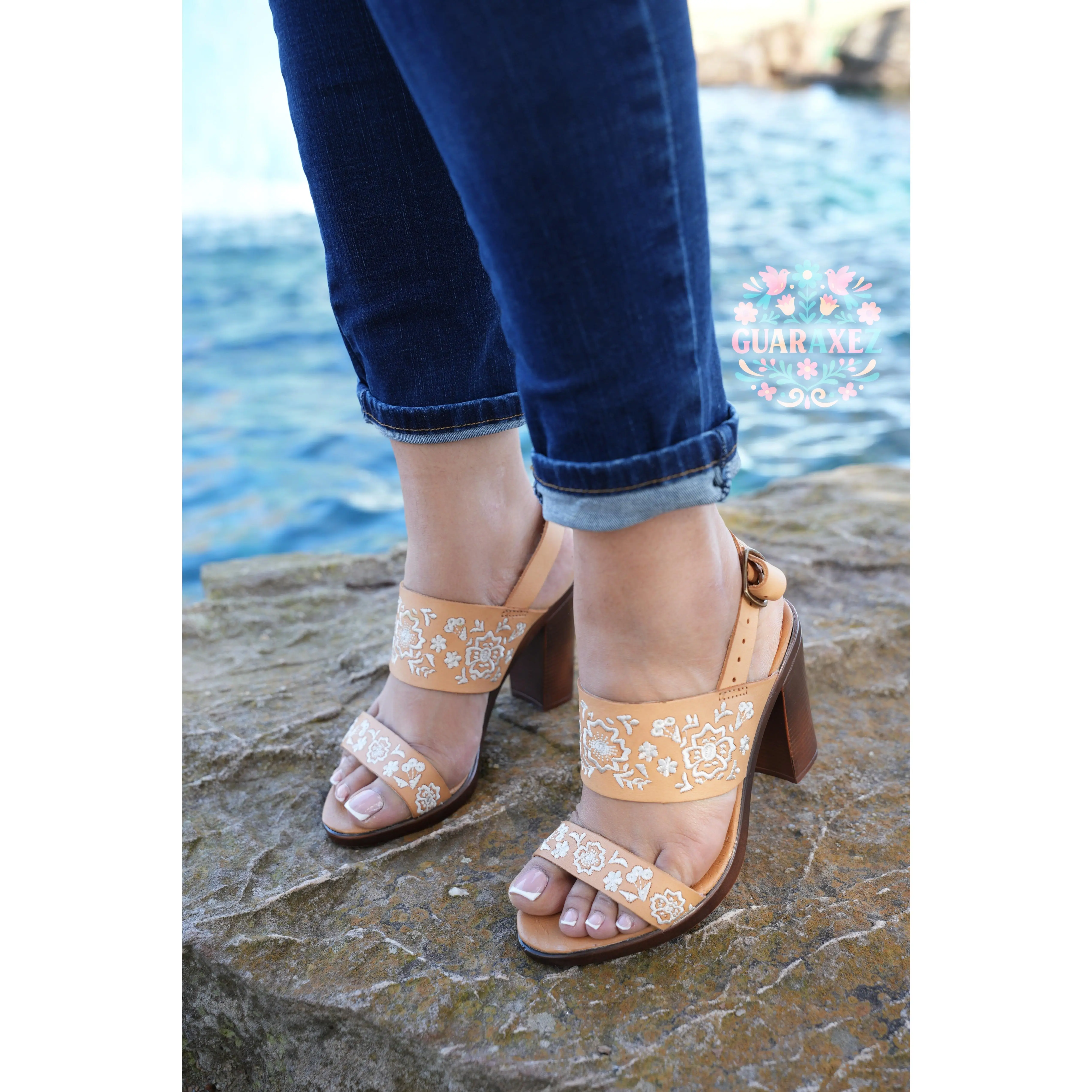 Lucia Embroidery Heel