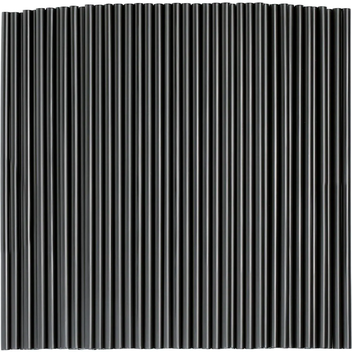 500 count Black Disposable Drinking Plastic Straws.(0.23'' diameter and 8.26" long)