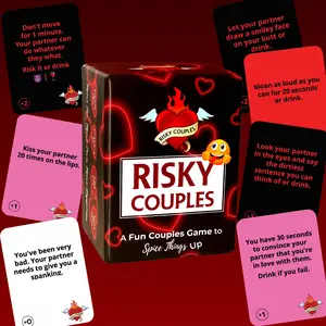 RISKY COUPLES Card Game – Fun Couples Game with 150 Dares & Questions, Romantic Date Night Game for Partners, Anniversary & Valentine’s Gift Idea