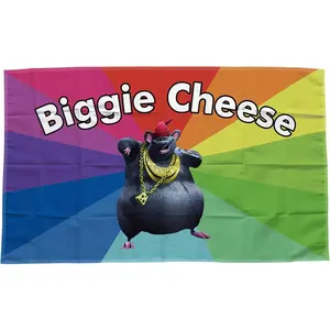 Big Cheese Meme Tapestry 3 * 5FT Banner Flag For Room College Decor Room Backdrop Poster Fashion Art Home Decor Print