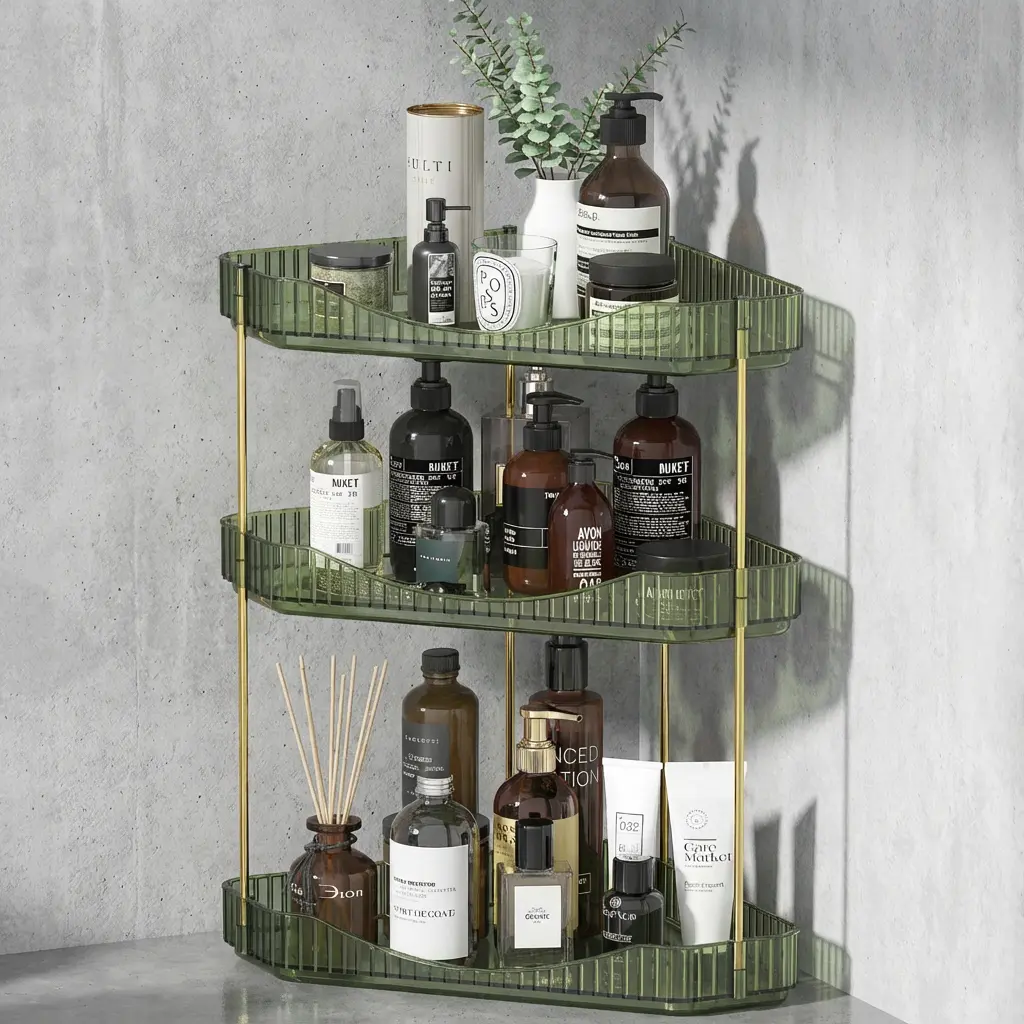 Lifewit 2/3-Tier Bathroom Countertop Organizer - Large Capacity Makeup Corner Stand with Perfume Tray, Cosmetic Skincare Shelf, Home Accessory, House Decor, Cologne Stand Display, Vanity Accessories for Bedroom Dresser #DealsForYouDays,  summerwins