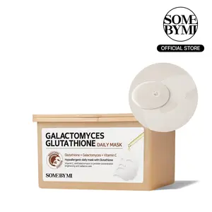 [SOME BY MI] Galactomyces Glutathione Daily Mask - 30 Sheets, 11.8Oz - Vitamin C Vegan Face Sheet Mask for Skin Brightening Routine - Korean Skin Care