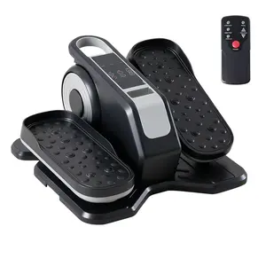 Under Desk Elliptical Machine, Leg Exerciser While Sitting for Seniors with 12-Speeds & Remote Control &  LED Display, Quiet Portable Electric Seated Pedal Exerciser Machine for Home Office