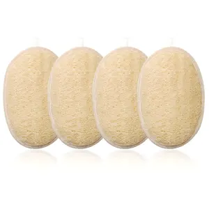 Loofah Bath Towel (4 Pack) Made of eco-friendly and biodegradable loofah   suitable for all kinds of skin Plant Exfoliating Net Sponges Cotton Shower Personal