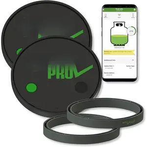 Pro Check Universal Bundle - 2 Pro Universal Sensors and 2 Tank Halos - Wireless Propane Tank Gauge Sensor - BBQ and RV  Have Accessories Monitors Outside Propane Tank Levels in your Camper
