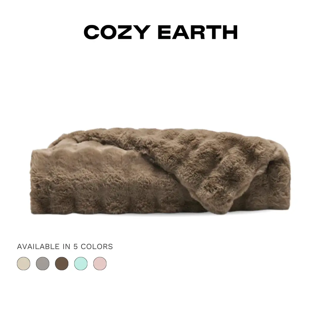 Cozy Earth Bubble Cuddle Blanket | Ultra-Soft Textured Faux Fur Blanket for Cozy Comfort Cozy Earth Bubble Cuddle Blanket | Ultra-Soft Textured Faux Fur Blanket for Cozy Comfort