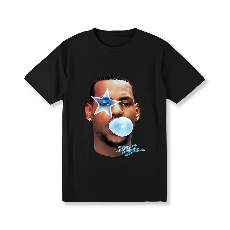 Unisex LEBRON JAMES BIG FACE GRAPHIC TEE - STREETWEAR T-Shirt For Men And Women, Fabric, Shortsleeve