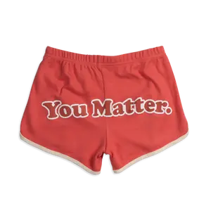 You Matter Blossom Red Shorts - Comfortable Fit, Versatile Style, Ideal for Everyday Wear