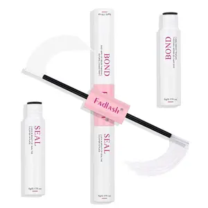 Lash Bond and Seal 10ml Individual Lashes Glue and Seal Super Strong Hold DIY Eyelash Extension Kit Hold 48-72 Hours Waterproof Cluster Lash Glue