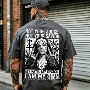 Not Your Judge Not Your Savior T-Shirt | Gothic Nun Graphic Tee | My Fate My Design I Am My Own Shirt | Dark Alternative Streetwear Tee, NotYourJudge, NotYourSavior, IAmMyOwn, GothicStyle , DarkAesthetic