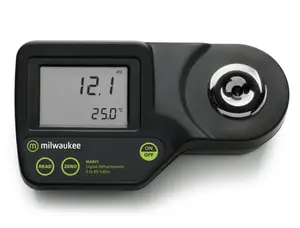 Milwaukee MA871 Digital Brix Refractometer | 0–85% | ±0.2% ATC | Brewing, Winemaking & Food Testing