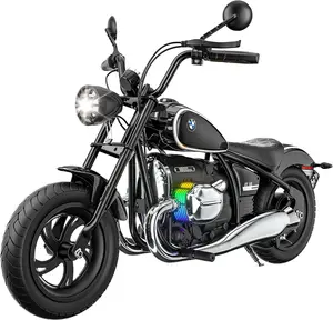 Licensed BMW 24V Electric Motorcycle for Kids 5+, Kids Electric Dirt Bike W/Peak 300W Brushless Motor, Max 143lbs, Up to 12 Miles & 13MPH, Realistic Horn, RGB Lights, Music, Training Wheels #Summervibes