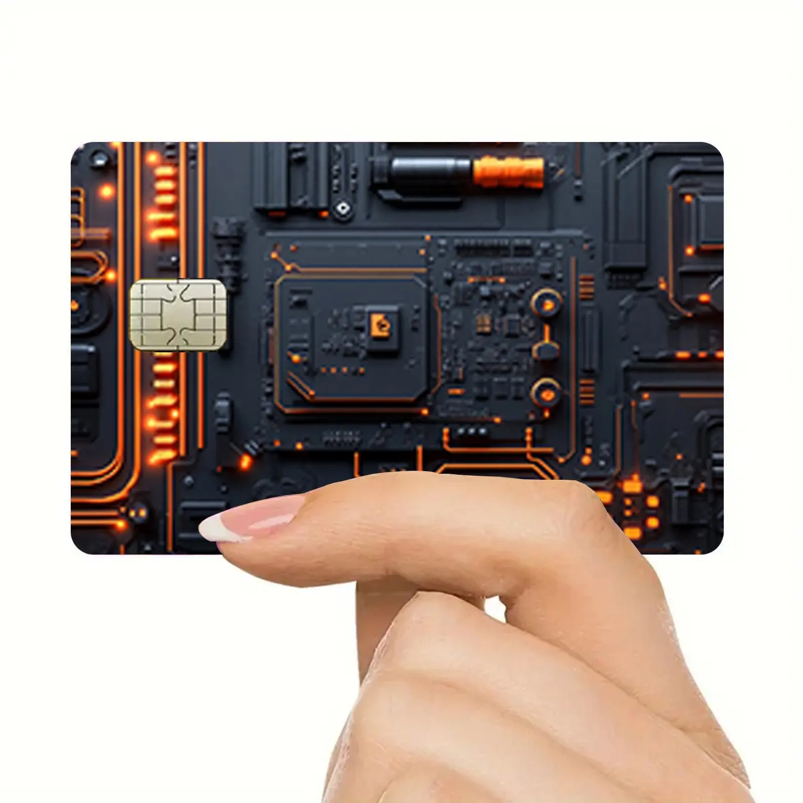 Credit Debit Card Sticker, Ultra-thin Shiny Matte Finish Waterproof Scratch Resistant Durable Card Sticker, Compatible with Small Chip Cards, Debit Card Decal, Debit Card Decoration