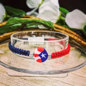 Puerto Rico Bracelet with Adjustable Drawstring for Comfortable Wear All Day Long