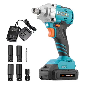 Berserker 20V Cordless Impact Wrench 1/2 Inch, Brushless Motor High Torque 280ft-lbs, Portable Impact Driver with 2.0Ah Battery and Charger, Variable Speeds . suitable for tire removal, automotive repairs, construction projects, product assembly, etc.