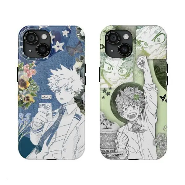 MHA BakuDeku Anime Manga Tough Phone Case | Bakugo Katsuki, Perfect Gift for My Hero Academia Fans Suitable For iPhone 17 Pro Max 16 15 14 13 12 11 for Samsung S21 S22 S23 S24 S25 Phone Case | Tough Phone Case | Gift for Anime Fans | Best Gift, Custom, Pr