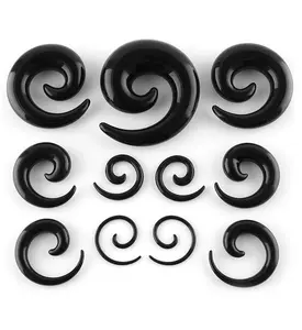 Black Acrylic Spirals
