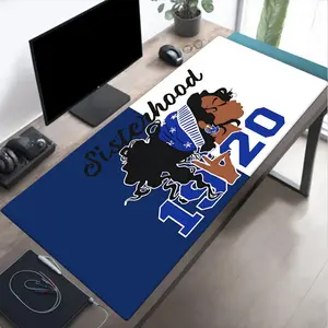 Zeta Phi Beta Greek Letter Custom-Shaped Mouse Pad - Sorority-Themed Non-Slip Desk Mat, Elegant Greek Design, Washable Surface, Ideal for Office Workstations, Sorority Gifts, Custom-Shaped Mouse Pads