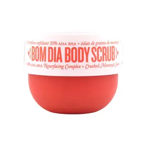 Sol de Janeiro Bom Dia Bright Body Scrub 220g with 10% AHA BHA Resurfacing Complex & Passionfruit Seeds for Smooth Radiant Skin