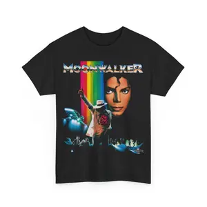Michael Jackson Moonwalker Movie T Shirt Unisex Heavy Cotton Tee