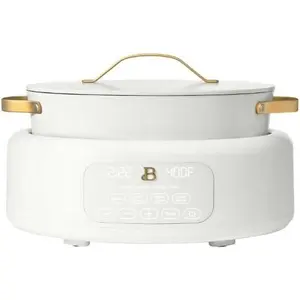 Beauti Electric Multi Cooker 10 in 1, 6 Qt, Replaces 10 cooking, Features 7 preset functions, Oven Safe, Adjustable Settings (White)