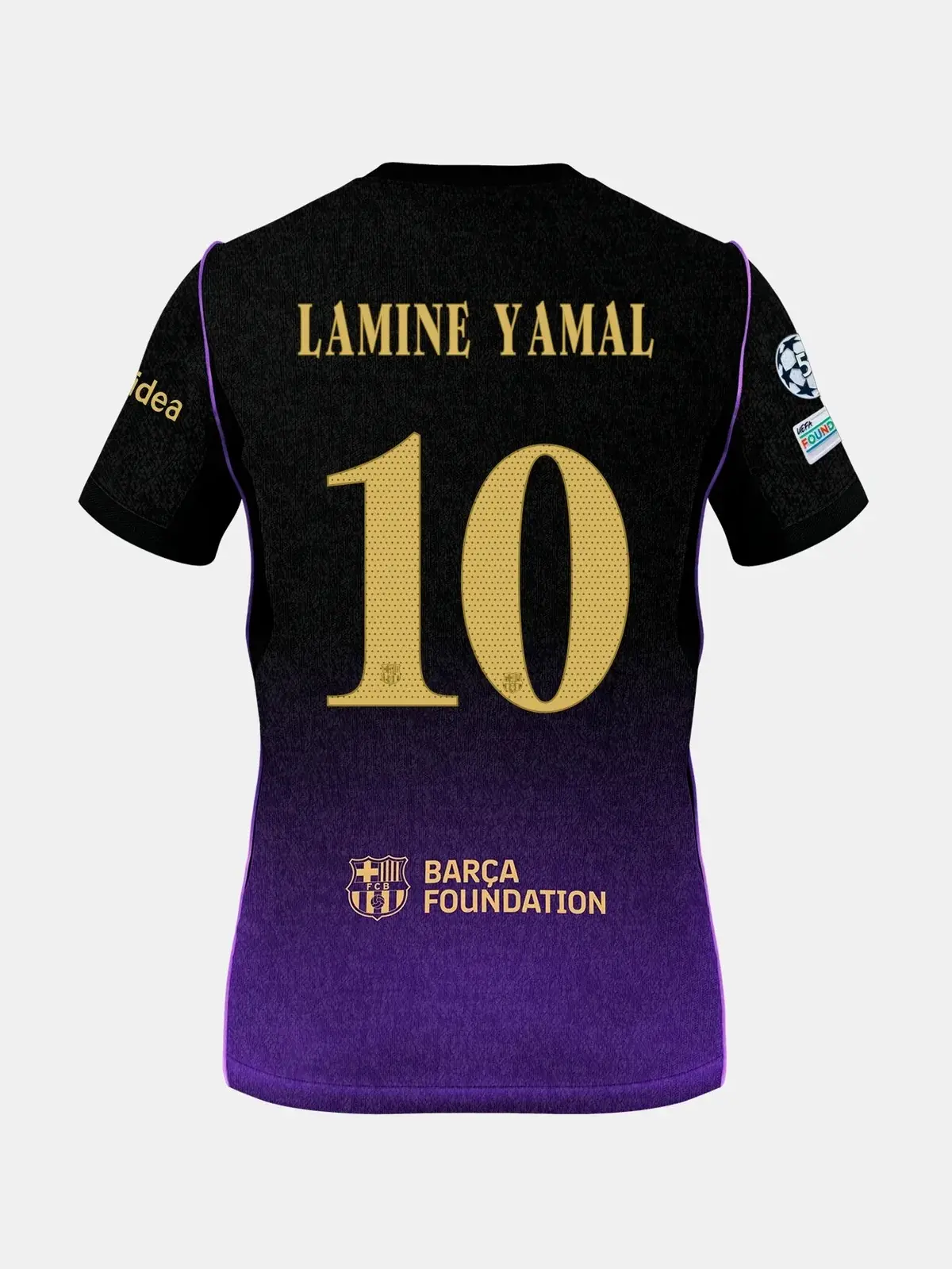 Unisex Purple Soccer Jersey Personalized Barcelona Away Stadium Shirt, 2026-27 Away Shirt Football Shirt, Breathable Fan Style