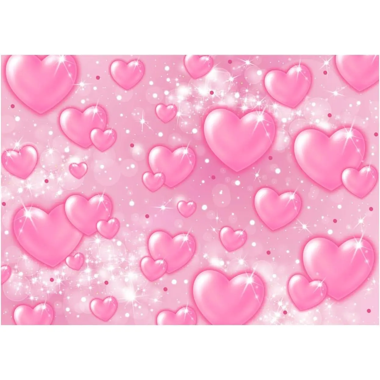 2000s Heart Motif Banner Print Tapestry - Peach Skin, Wrinkle Resistant, Fade Resistant, Comfortable, Bright, Hand Wash Safe, Decorative Indoor/Outdoor Home Decor Accent for Beach Use