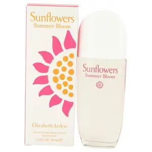 Elizabeth Arden Sunflowers Summer Bloom Eau De Toilette Spray - Women's Floral Blend Bottle Fragrance, Elegant Fragranced Lily Scent with Water Lily, Refreshing 3.3 fl oz, Bottle Women's Fragrance, Elegant Women's Fragrance