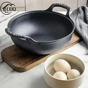 Pre-Seasoned Cast Iron Skillet with Dual Handles - Non-Stick, Durable Cookware for Outdoor Grilling & Camping, Mini, Versatile Cooking Pans