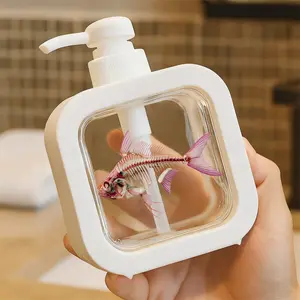 Moisturizing Soap Pump Bottle, Soap Dispenser, Kitchen & Bathroom Soap Dispenser for Hand & Dishwashing Liquid, Translucent Pump Dispenser with Clean Design, Ideal for Sink Countertops & Bathrooms, Premium Plastic Material with Easy-Pump Mechanism