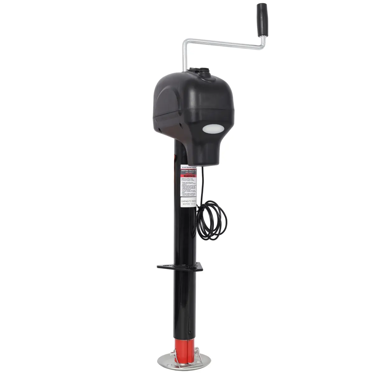 3500 lbs Electric Trailer Jack, Heavy Duty RV Electric Power Tongue Jack,Crank Handle & Weatherproof Jack Cover, for Trailers & Campers